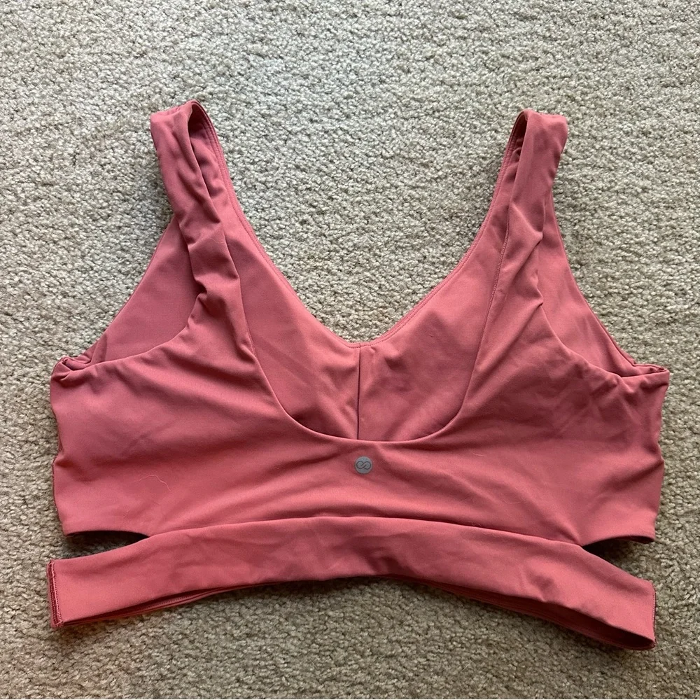 CALIA by Carrie Underwood Mauve Twist Front Sports Bra - Picture 4 of 8